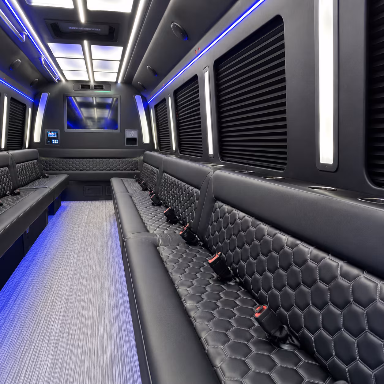 hemet party bus rental interior