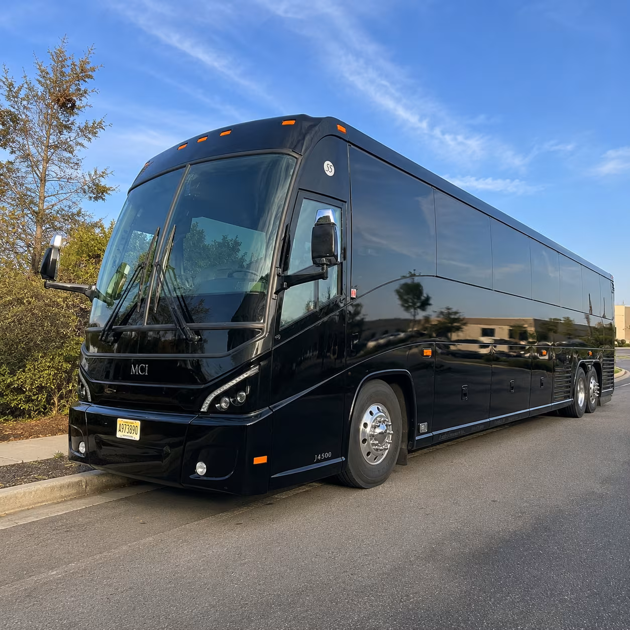riverside charter bus rental exterior